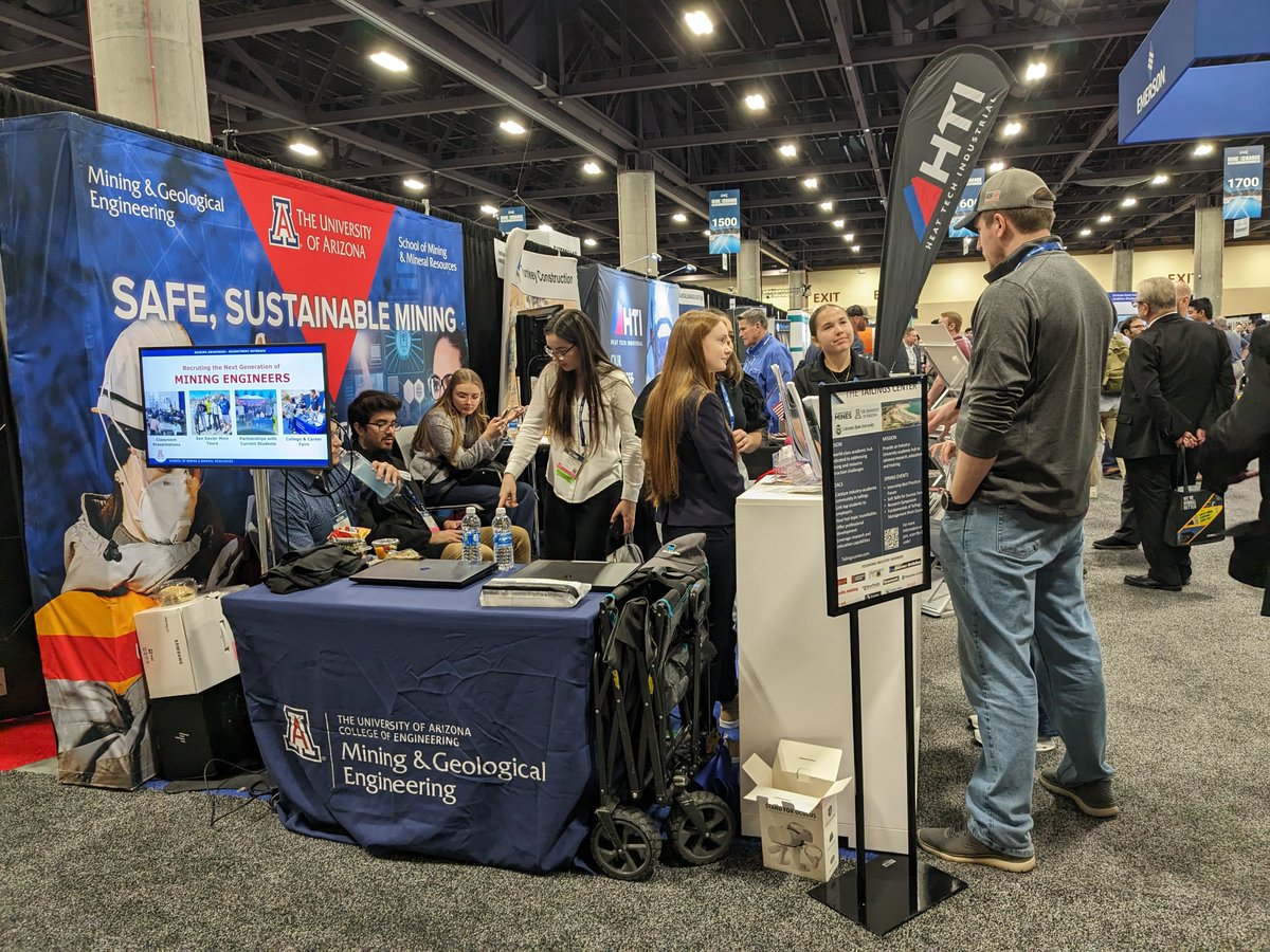 uaz_minerals's tweet image. We had a great time today at day one of the SME Annual Conference and Expo 🏗️ Stay tuned and follow us through two more days of fun in Phoenix!

#mining #minexchange