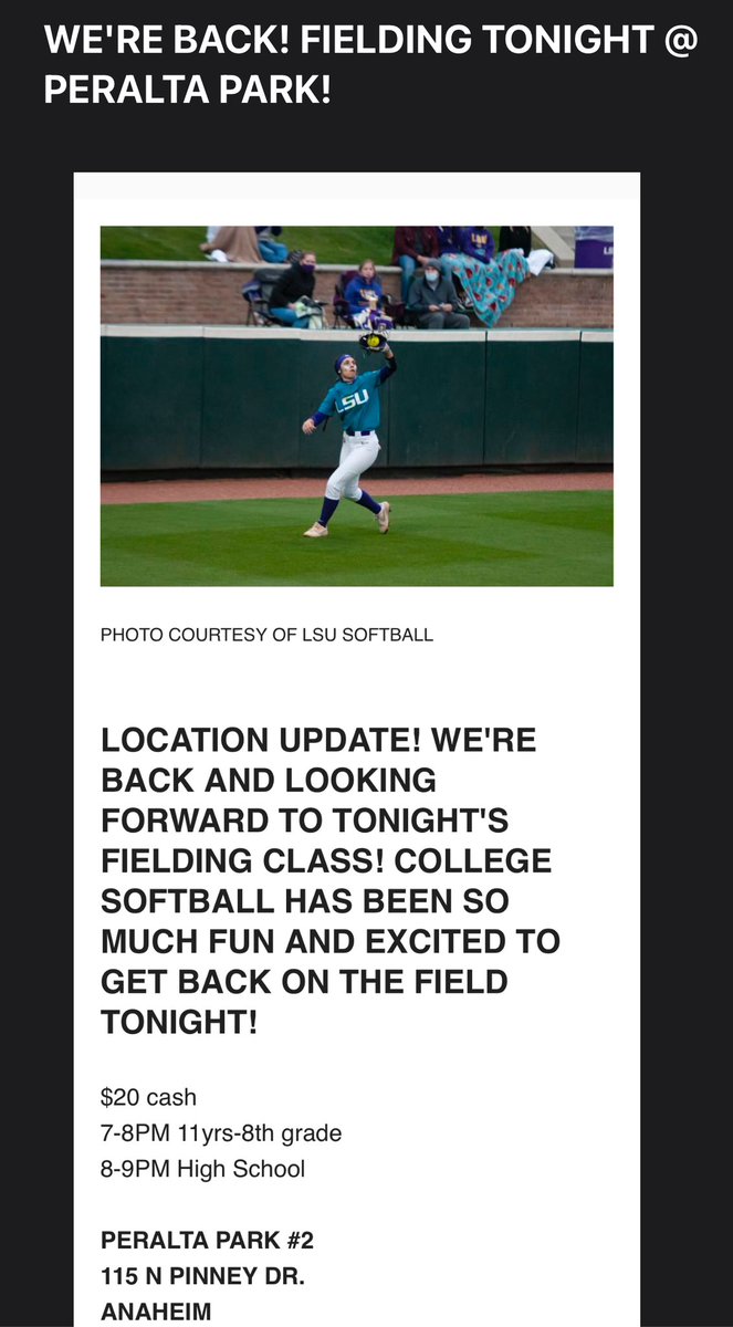 briggsfielding's tweet photo. Back at it! Fielding tonight at Peralta Park! https://t.co/eGbUwINOMy