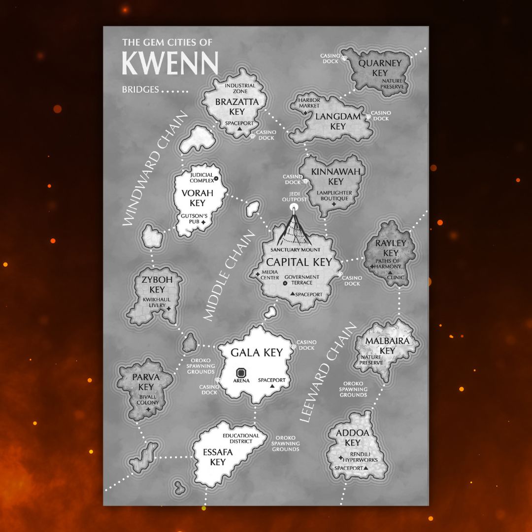 Get a first look at a map of the planet Kwenn, which will be printed inside every copy of STAR WARS: THE LIVING FORCE by @jjmfaraway, coming April 9! penguinrandomhouse.com/books/714038/s…