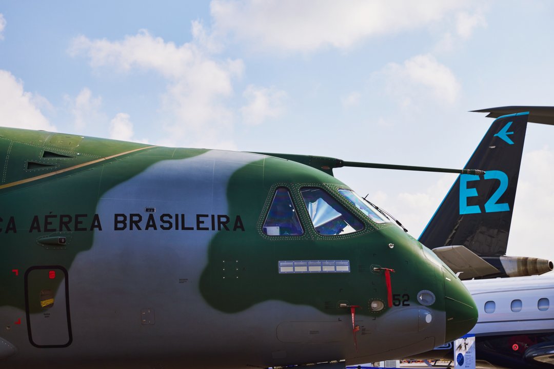 embraer's tweet photo. Last week, #Embraer was a part of the #SingaporeAirShow and today we bring you some of the most stunning views of the #C390 #Millennium, the #Praetor600 and the #E195E2 #TechEagle in this #EmbraerSelection. https://t.co/C4IFhac12O