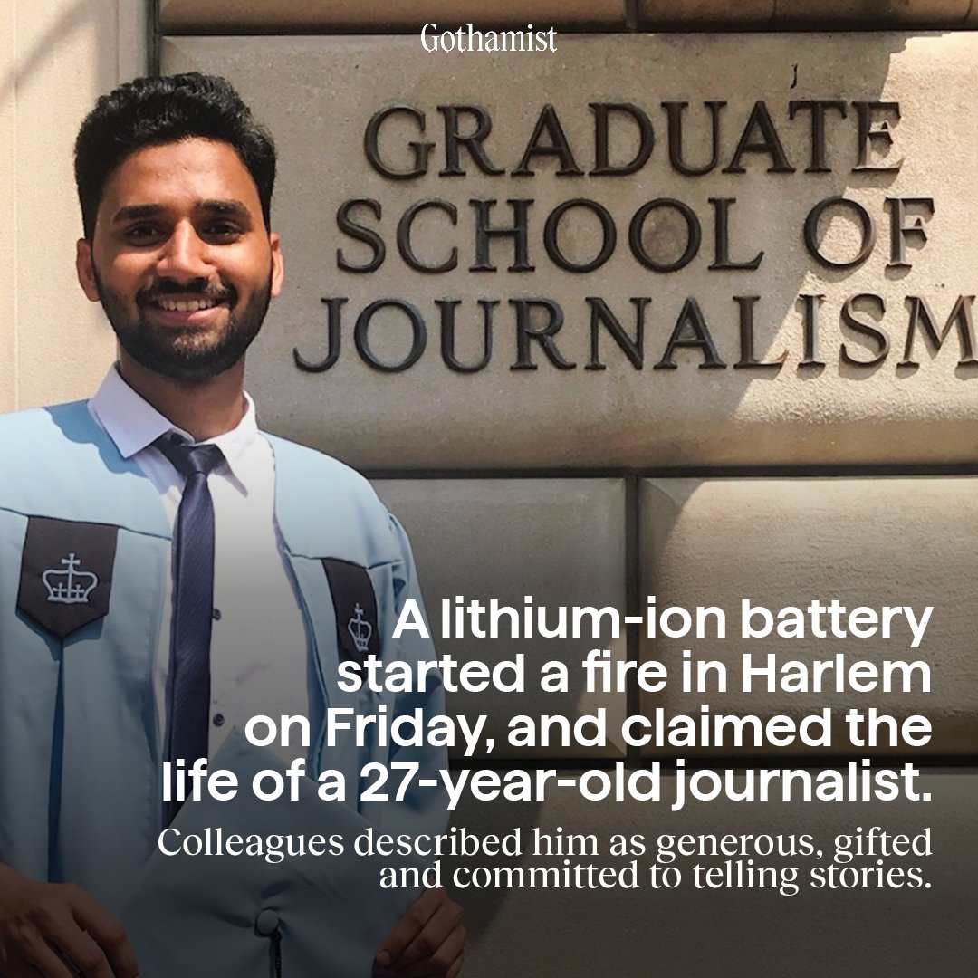 Police confirmed Fazil Khan died from the intense blaze that broke out around 2:15 p.m. Friday in his six-story building near St. Nicholas Place and West 149th Street. bit.ly/42VZjgd