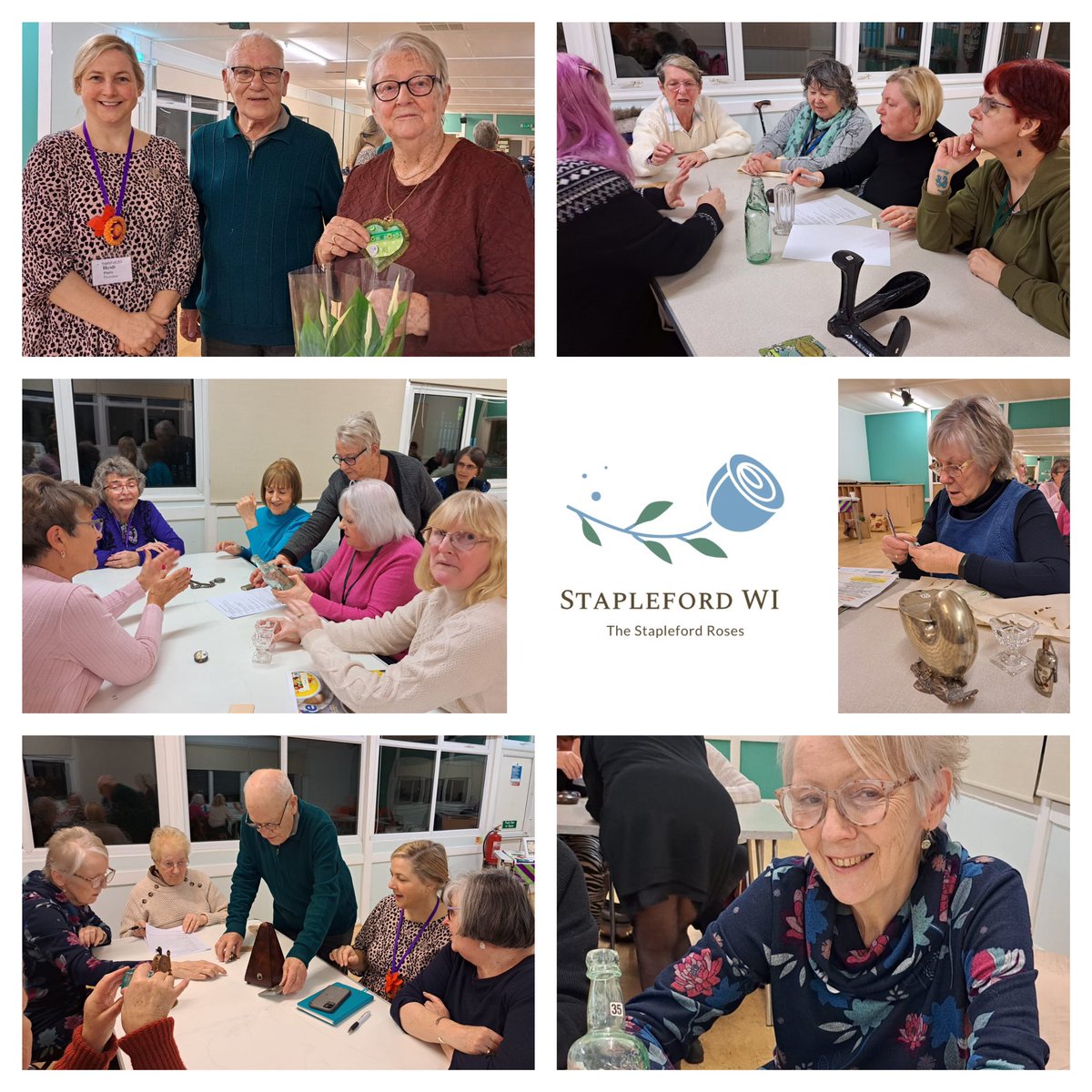 At our #February meeting last week members enjoyed learning all about old curios with #Draycott’s #mensdangerclub’s John Skinner & wife Judy. Fascinating evening & grey matter exercised! Thank you both 💚🤍 @NottsFedWI