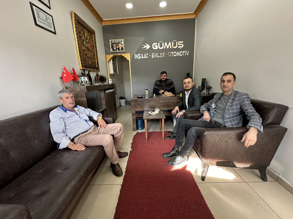 Bugün Gümüş İnşaat Sahipleri kıymetli Abim Tekin Gümüş ile kardeşim Şeref Gümüş’ün Misafiriydik; Misafir Perverliklerinden dolayı teşekkür ediyorum.