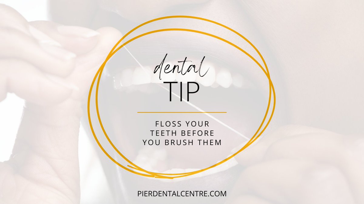 Do you floss before you brush? Flossing your teeth before you brush helps loosen debris between the teeth and allows your bristles to reach more surface area, resulting in a better clean!