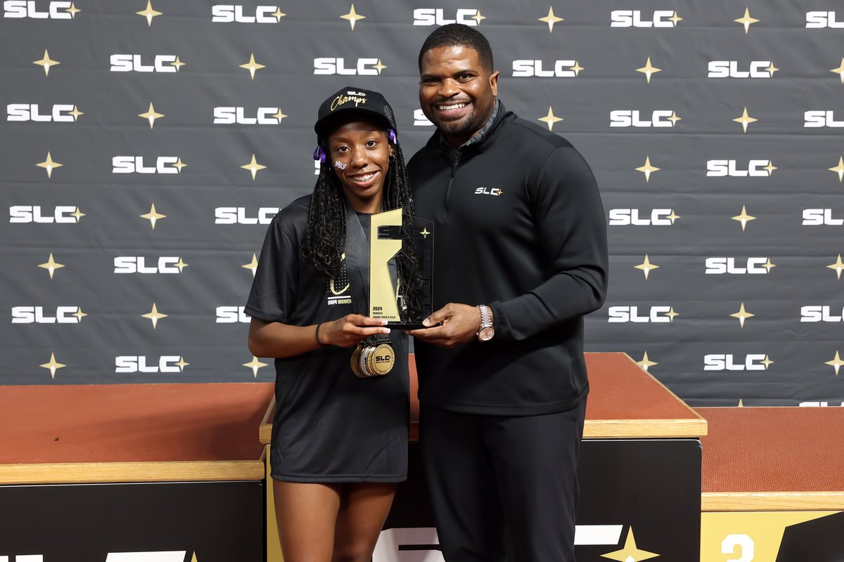 NSUDemonsTF's tweet photo. With a whopping 30.5 points scored, @Sanariabutler was named Most Outstanding Female Performer for the 2024 SLC Indoor Championships! #ForkEm #SpeedDemon https://t.co/ot2YrJL35B