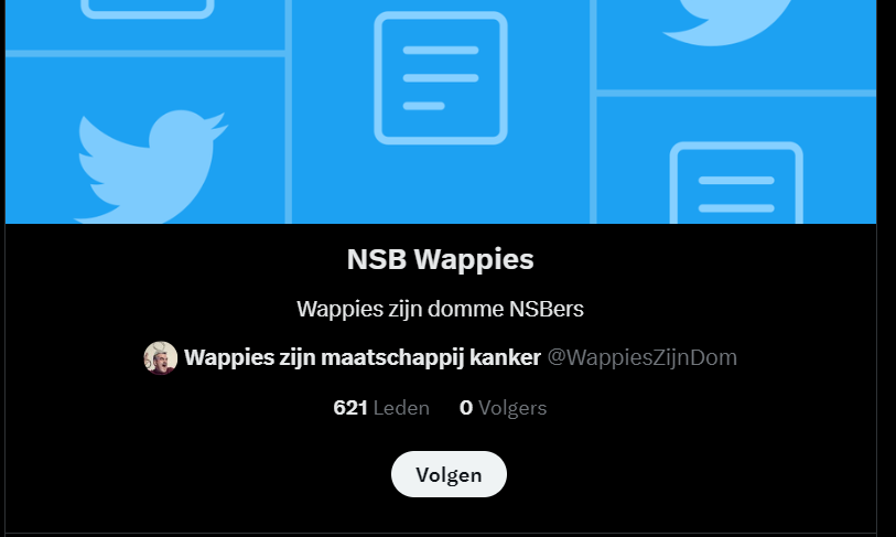 krekelstein3's tweet photo. Ben weer eens op een eng lijstje gezet door @WappiesZijnDom. #blocktip https://t.co/K9hn5MmxJv
