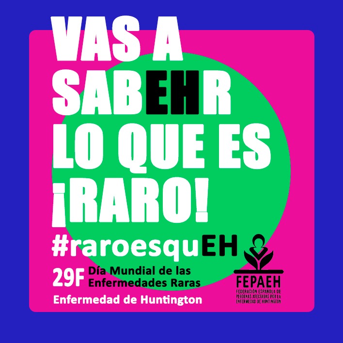📢 VAS A SABEHR LO QUE ES ¡RARO!
#RaroEsquEH
Campaña <a href="/Fepaeh/">Fepaeh</a> del 29 F Día Mundial de las Enfermedades Raras - Enfermedad de Huntington

#RaroEsquEH2024 
#DiaMundialEnfermedadesRaras2024
#RareDiseaseDay2024
Sigue leyendo ⤵️