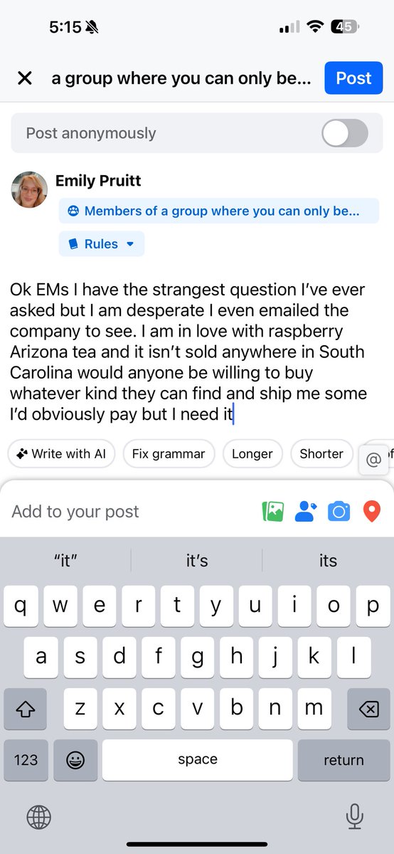 shortstack1215's tweet photo. @DrinkAriZona I'm dying for raspberry tea in south Carolina I've emailed and it isn't available anywhere I've resorted to asking my Emily group can y'all help me I'm desperate https://t.co/NzOLy7Bug2