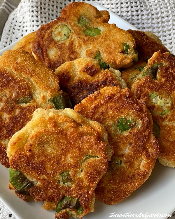 SouthLadyCooks's tweet image. Recipe➡️ thesouthernladycooks.com/okra-fritters-…
Making these okra fritters for dinner tonight.  We use frozen okra in this recipe when we don’t have it fresh from the garden.  These fritters are so good hot from the frying pan slathered with butter. #fritters #bread