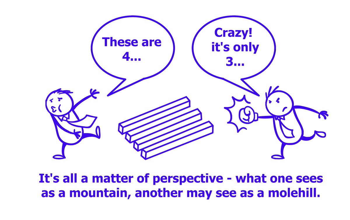 outlet_cs's tweet photo. It's all a matter of perspective - what one sees as a mountain, another may see as a molehill. Right? 
#matter 
#Respect https://t.co/4VP8p0gByj