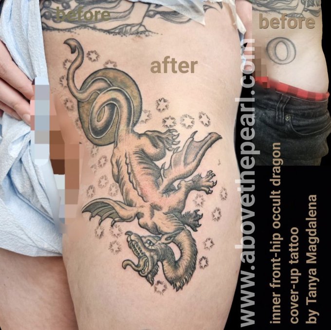 Oh i guess i haven&rsquo;t shown it off too much but here&rsquo;s the before and after of my most recent coverup:<a href="/tag/mvsales"class="tags"><span>#mvsales</span></a>