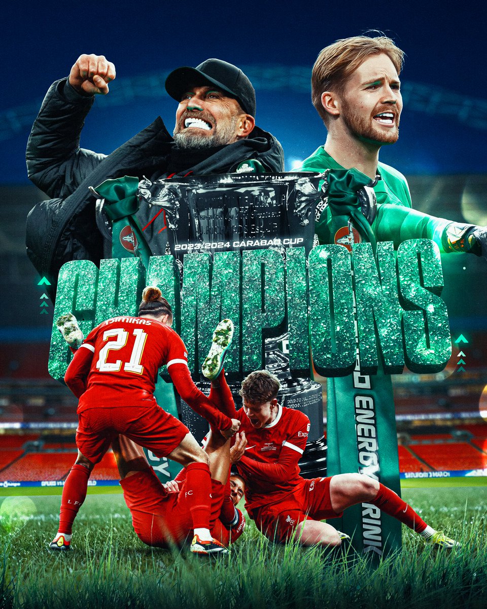 2023/24 Carabao Cup Champions 🏆 Virgil Van Dijk and Caoimhin Kelleher come up big as Liverpool defeat Chelsea last night in extra time. Mentality monsters 💪