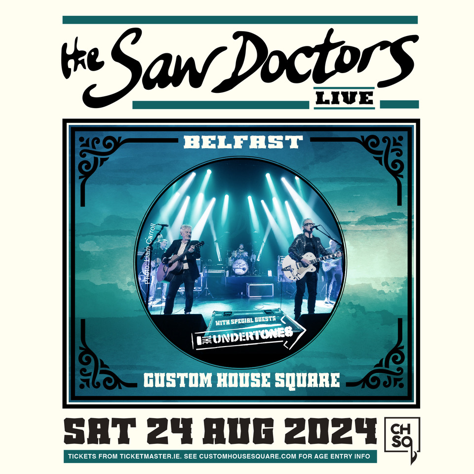★𝗝𝗨𝗦𝗧 𝗔𝗡𝗡𝗢𝗨𝗡𝗖𝗘𝗗★ @sawdoctors + special guests @TheUndertones_ Sat 24th Aug 2024 @CHSqBelfast 𝗦𝗜𝗚𝗡 𝗨𝗣 for pre-sale ⇢ bit.ly/TheSawDoctorsS… 🔃 RT for a chance to WIN tickets 🔃 Pre-Sale: Thu 9am General-Sale: Fri 9am