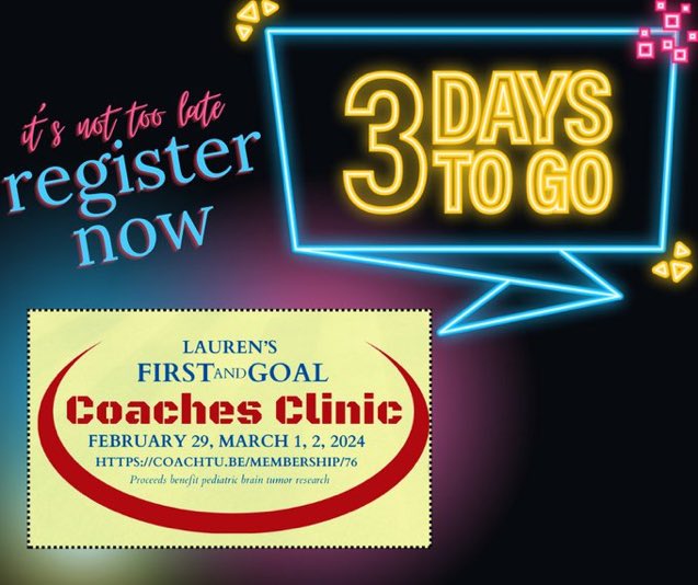 Please POST & spread the word on lfgf.org all virtual clinic raising💰for pediatric 🧠 tumor research & #Beatcancer services! Access for a YEAR!!!!!!!!! Register here⬇️⬇️⬇️⬇️ lfgf2024.coachesclinic.com @thecoachtube @WinningCoaches @CoachKGrabowski #LFG