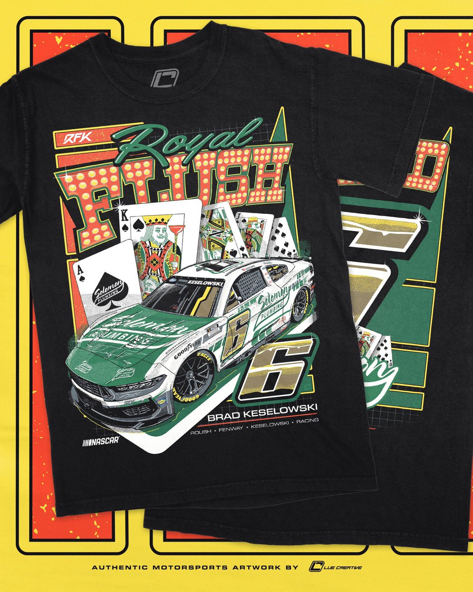 ROYAL FLUSH ♠️‼️ Just in time for Vegas, it’s an all-new @keselowski Solomon Plumbing t-shirt for your wardrobe. You don’t want to miss copping this one (it’s in stock now) 😮‍💨 SHOP NOW 👉🏻 bit.ly/3UXDw5R