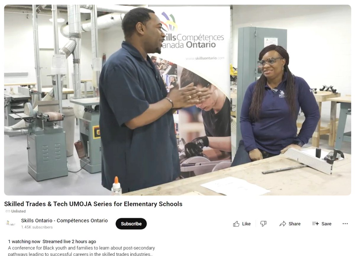 Photos from our first event for the Skilled Trades &amp; Tech #UMOJA Series!
Thank you to everyone who saw our #LiveStream to hear from #SkilledTrade professionals, Anslem Niles &amp; Calherbe Charlemgne.
A recording will be available at skillsontario.com/dei. #SkillsInclusivity (1/2)