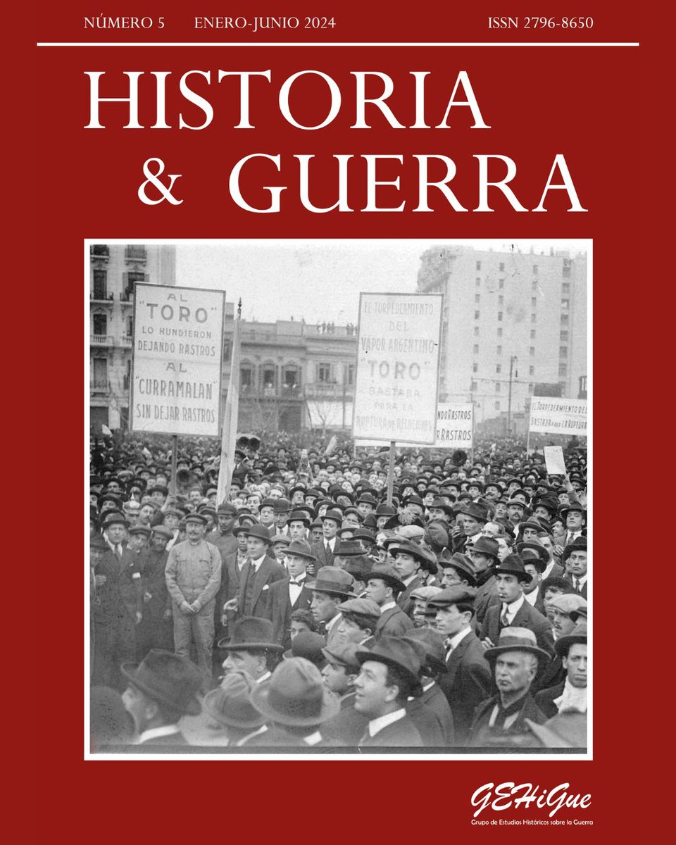 Ya se encuentra en línea el número 5 de Historia & Guerra, publicación académica semestral editada por el Grupo de Estudios Históricos sobre la Guerra (@GEHiGue_ ) de nuestro Instituto. Pueden acceder gratuitamente a esta edición en el siguiente enlace: bit.ly/3gNrgQj