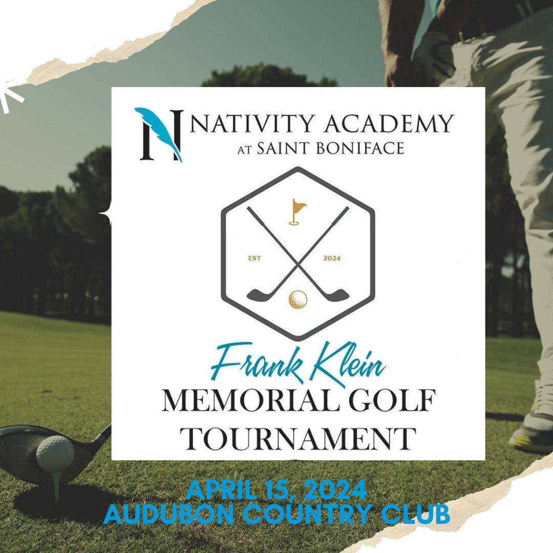 🌟 Join us in supporting the First Annual Frank Klein Memorial Golf Tournament a🤝 Let’s swing for good together! 🏌️‍♂️🏌️‍♀️ nativitylouisville.org/golf-scramble #NativityAcademyatStBoniface #GolfForGood #FrankKleinMemorial