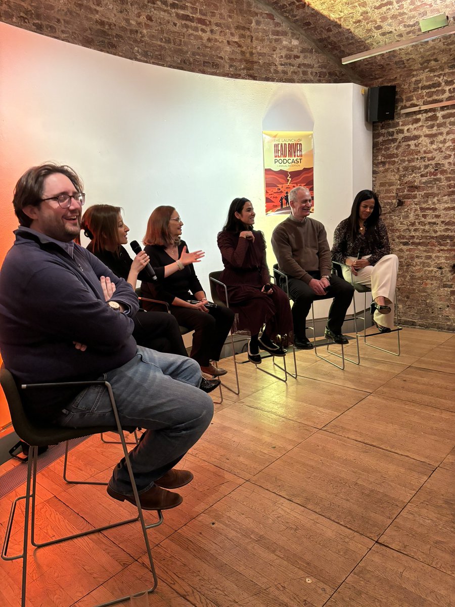 MiradorMgmt's tweet photo. At the launch of the #DeadRiver podcast. The largest class action ever brought - amazing work from this legal team @PogustGoodhead without which the Mariana dam case and its victims would never have seen justice done. Host @lizbonnin #environmentaljustice #ecocide #Brazil https://t.co/lvsxg4qxf5