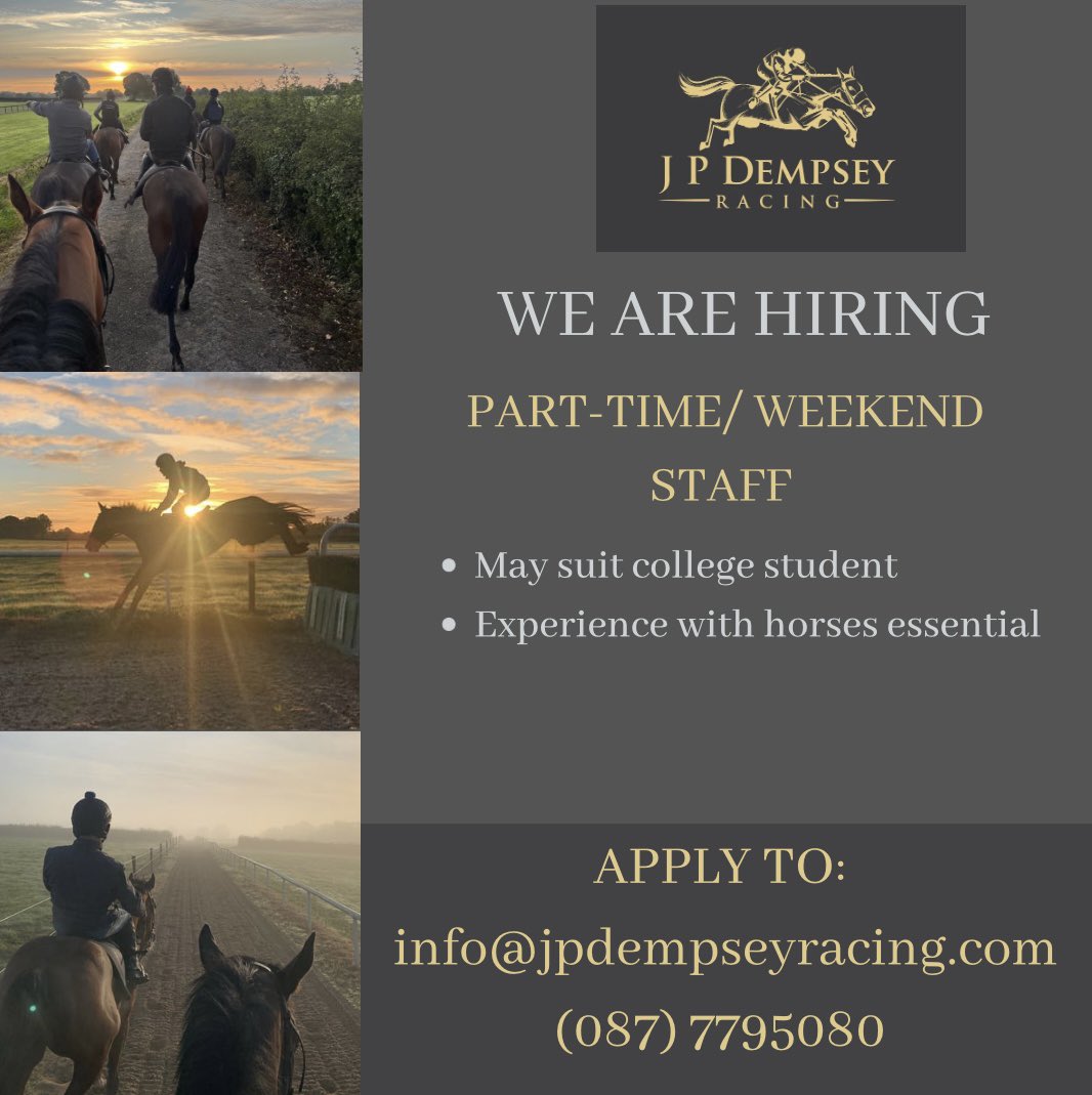 We are hiring - part-time/ weekend staff