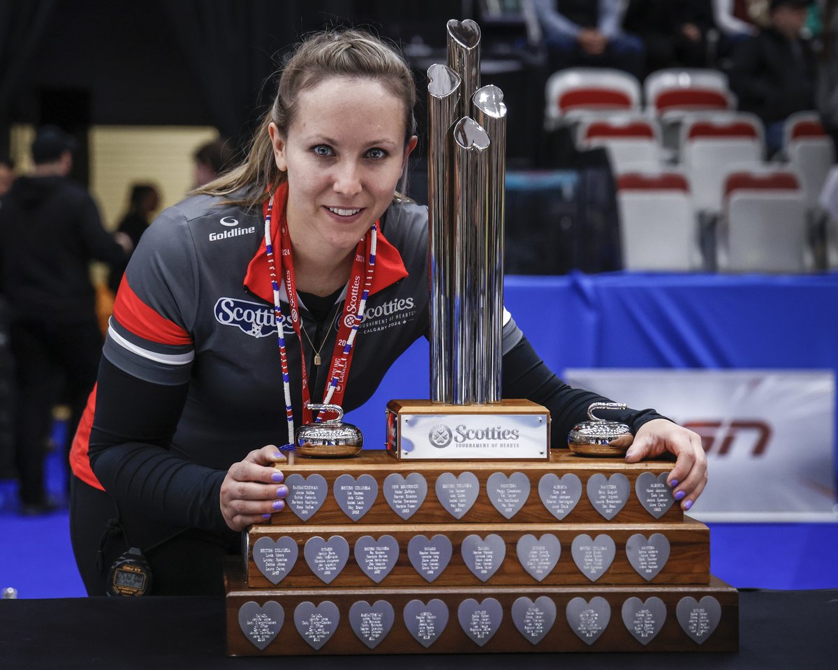 Team Homan wins Tournament of Hearts 🥇🥌 Six years after her last national title, Rachel Homan skipped her squad to an undefeated record at the 2024 Tournament of Hearts in Calgary. ❤️ 📸 THE CANADIAN PRESS/Jeff McIntosh