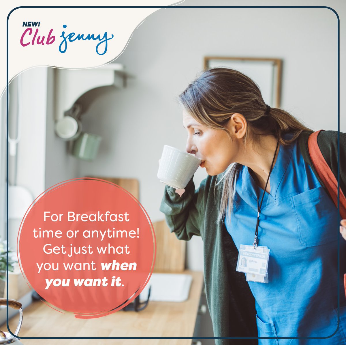 Balancing work, life, family, hobbies and more? Jenny’s got your back. 💙 Club Jenny offers the tools & support to succeed, with the convenience to complement your schedule. So you never have to add more stress to your plate! 🍽️
