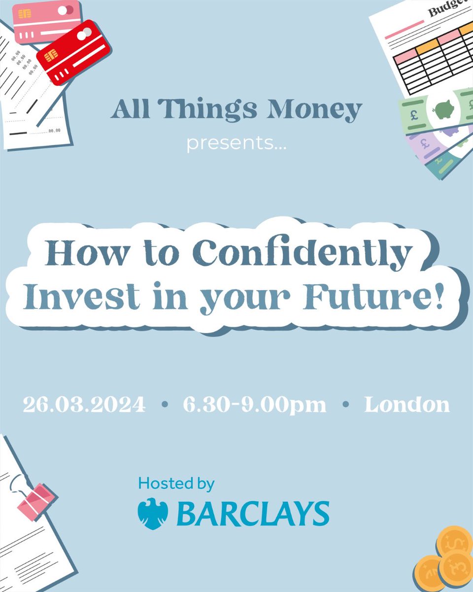 It’s time to announce our next LIVE event!   Join us as we share tips and info to help you financially secure your future🚀   📍 Techspace Shoreditch 📅 26/03/2024 ⏰ 6:30-9:30pm   Grab your ticket asap: bit.ly/3UMK1Z7 🏃🏾‍♀️💨   This event is kindly hosted by Barclays💫