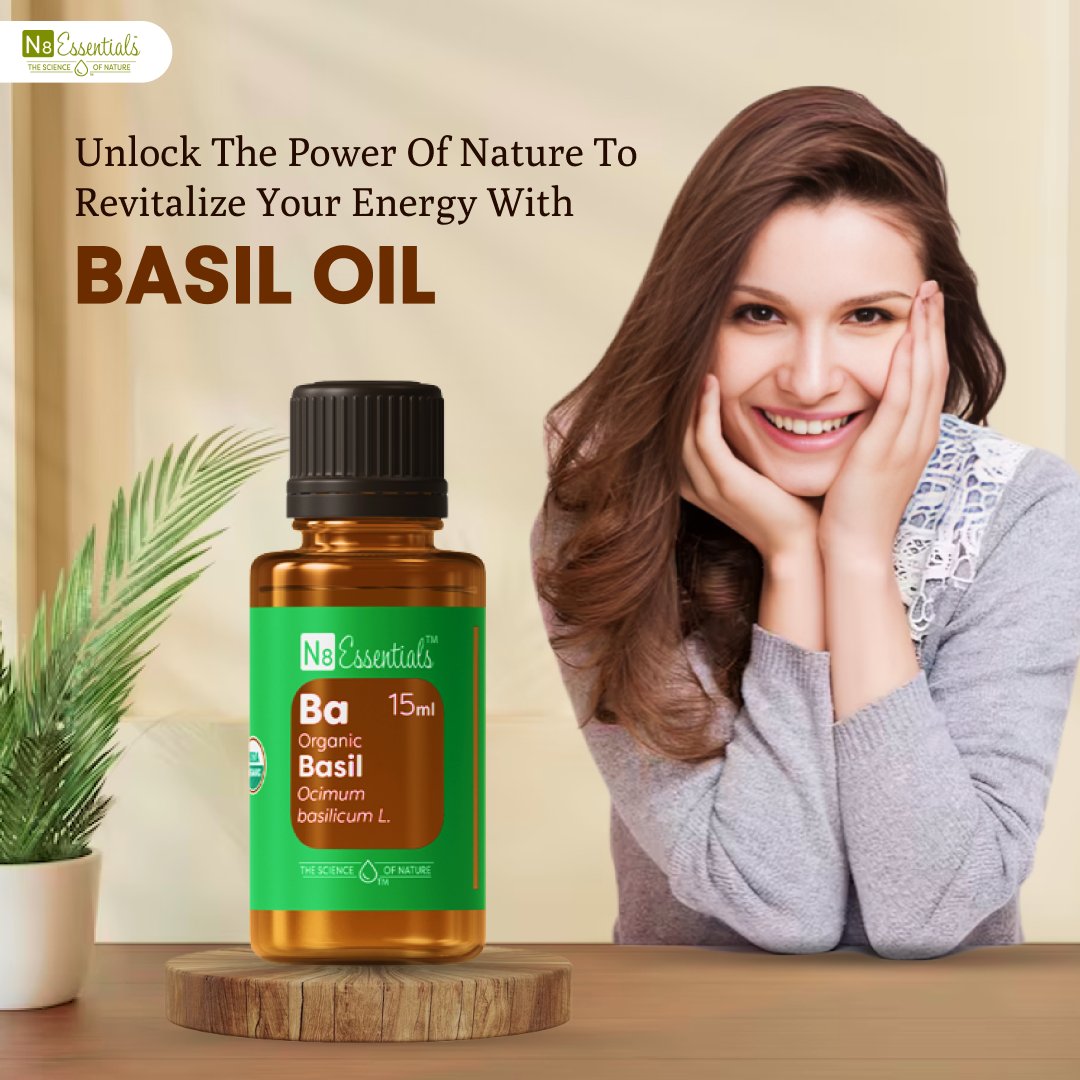 N8Essentials's tweet photo. Discover the transformative properties of basil oil and infuse your personal space with renewed energy and focus. 

Elevate your productivity, creativity, and overall well-being. 

Shop Now: https://t.co/l9g9e6Qqra 

#N8Essentials #BasilOil #Natural #Revitalize #Wellness https://t.co/rPPiTbimxm