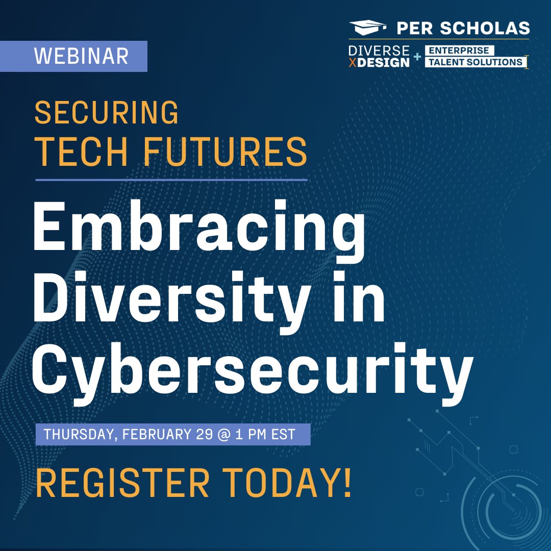 Join our Securing Tech Futures: Embracing Diversity in Cybersecurity webinar on Feb 29! Diverse tech teams are more productive, innovative, and have stronger employee retention. You won't want to miss this conversation, secure your spot now! Register: bit.ly/3SGTXB0