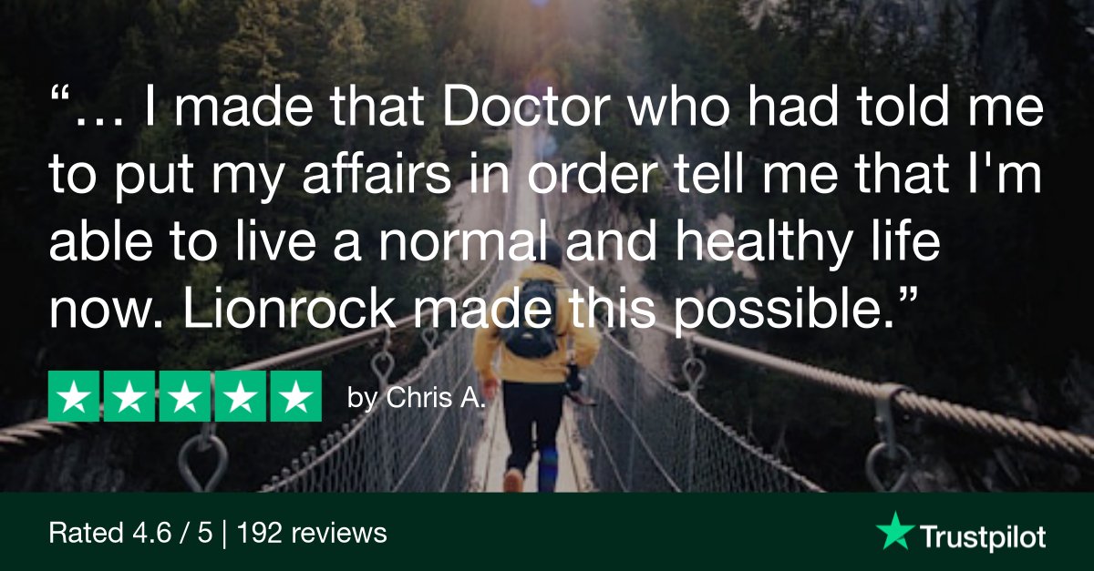 From a pivotal conversation to a life reclaimed!

With Lionrock's support, a new chapter of health and normalcy begins. Your journey is our mission. 

See our reviews 👉 [trustpilot.com/review/lionroc…]

#Lionrock #HealthyLiving #RecoveryStories