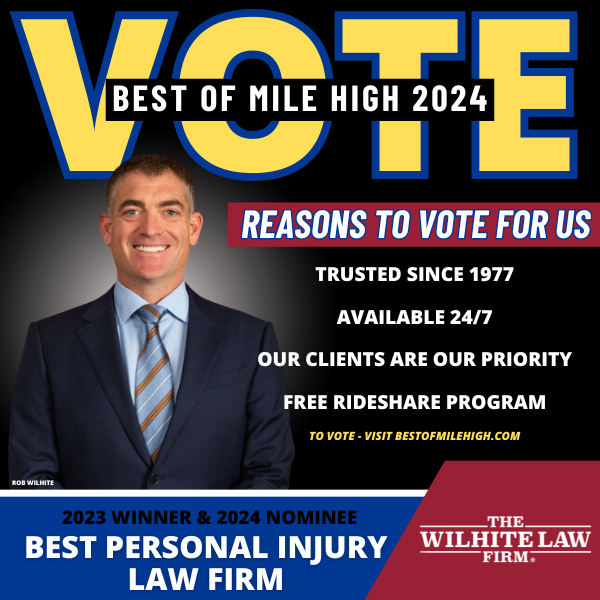 We are proud to announce that for a second year in a row we are a 🏆'Best of Mile High'🏆 Finalist in the Personal Injury category -- This nomination is earned through client reviews and our reputation in our practice area.

🛑Last year, with your help, we took the title home and