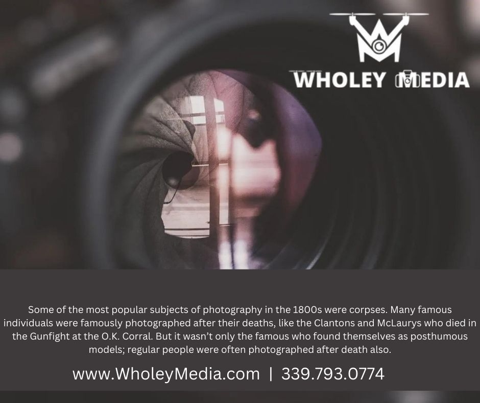 What do you think of this Monday photography tidbit? We've come a long way throughout history and it's amazing what photography has done to capture it! #WholeyMedia #ProfessionalPhotography #ProfessionalPhotographer #PhotographyFacts #StrangeHistory #HistoryFacts