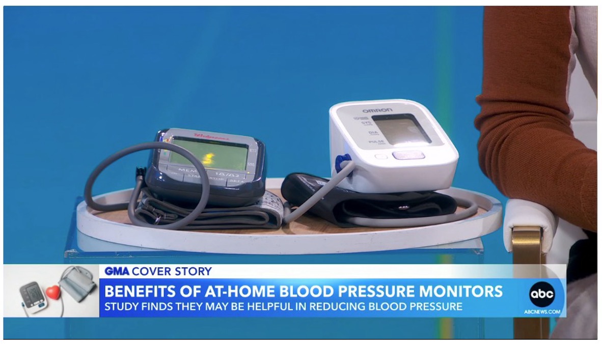 Recently, Dr. Jen Ashton spoke on @gma about the benefits of home blood pressure monitors. During the segment, we spied an OMRON home blood pressure monitor on the table beside her! Check out the full clip: abcn.ws/3OZcxmF