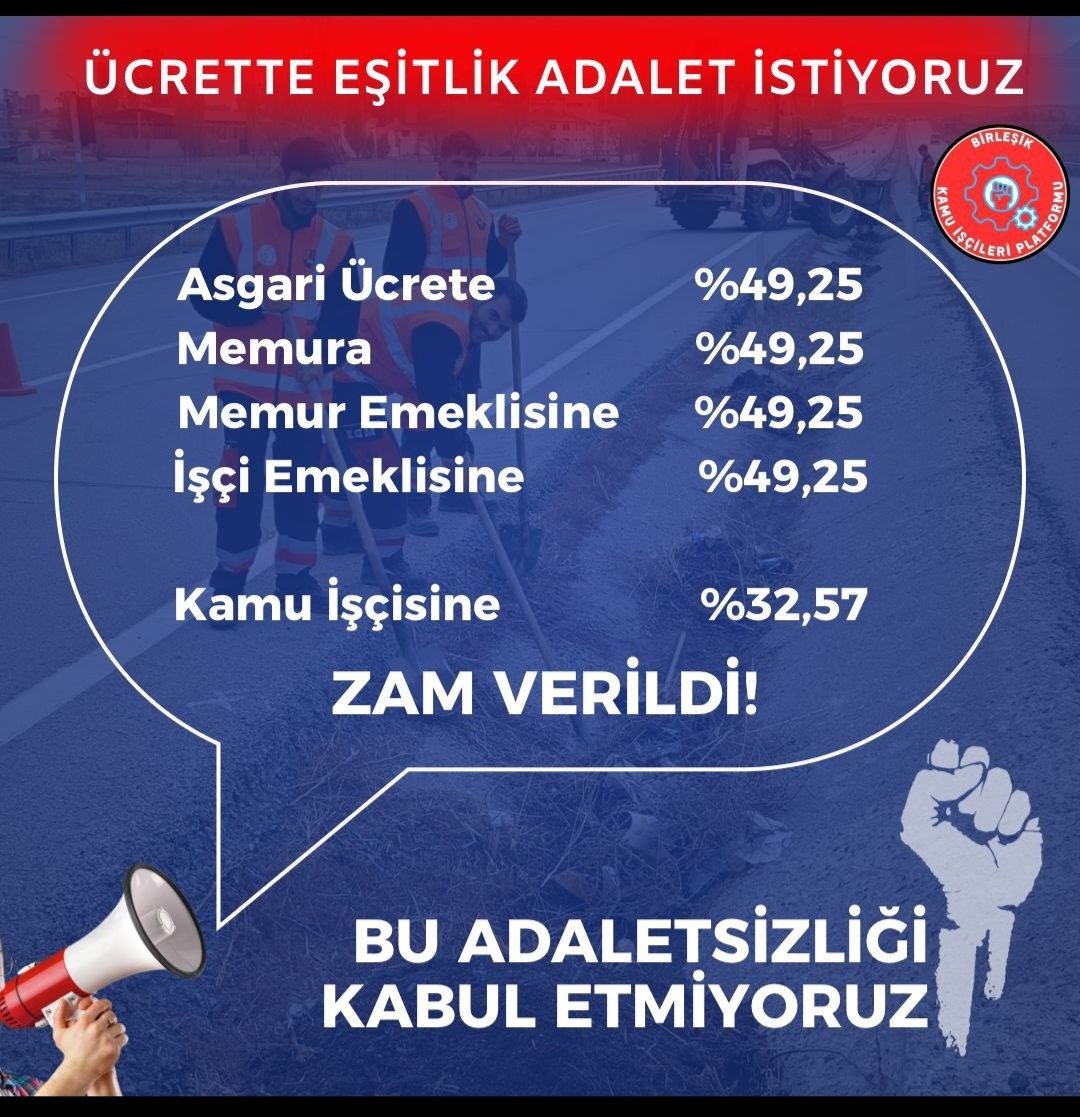 bagda's tweet photo. #iscideOYverecek

İŞÇİLERİN TALEPLERİ;
💥Seyyanen Zam
💥Tayin Hakkı
💥Haftalık 40 saat
💥Meslek Kodu Düzenlemesi,
💥Zorunlu Emeklilerin İşe 
       İadesi
💥Toplu Sözleşmelerin 
 Yenilenmesi
💥Vergide Adalet 
💥Kıdem Farkı
💥Taşerona Kadro 
@RTErdogan
 
@isikhanvedat https://t.co/62qwsRn5R2