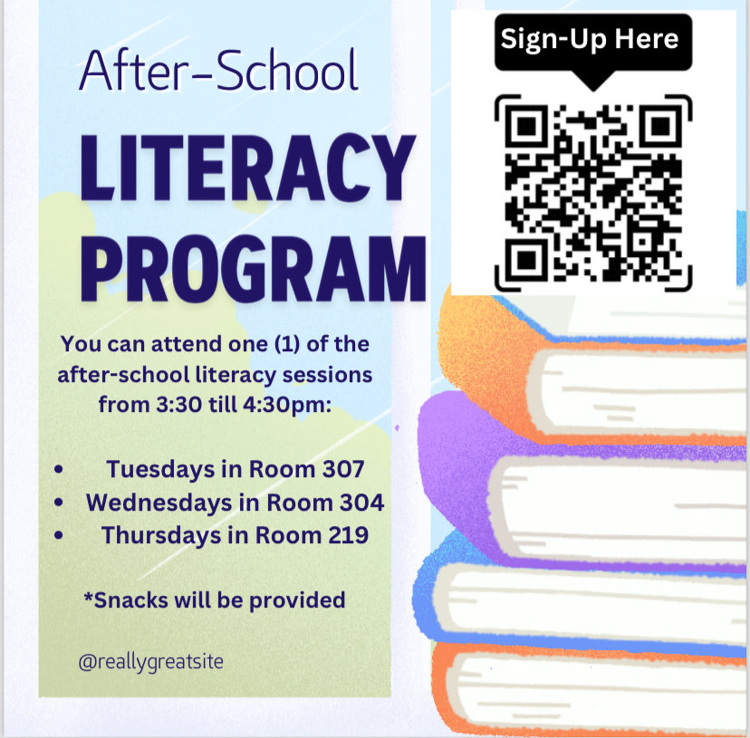 Interested in getting after-school #literacy supports? Please scan the QR code below or see Mr. Wrestch for more info ⁦@Rosanna_Deo⁩ ⁦@PaulCaramida⁩ ⁦@DrJosephJSmith⁩ ⁦@Wrestch⁩ ⁦@kwamelennon⁩