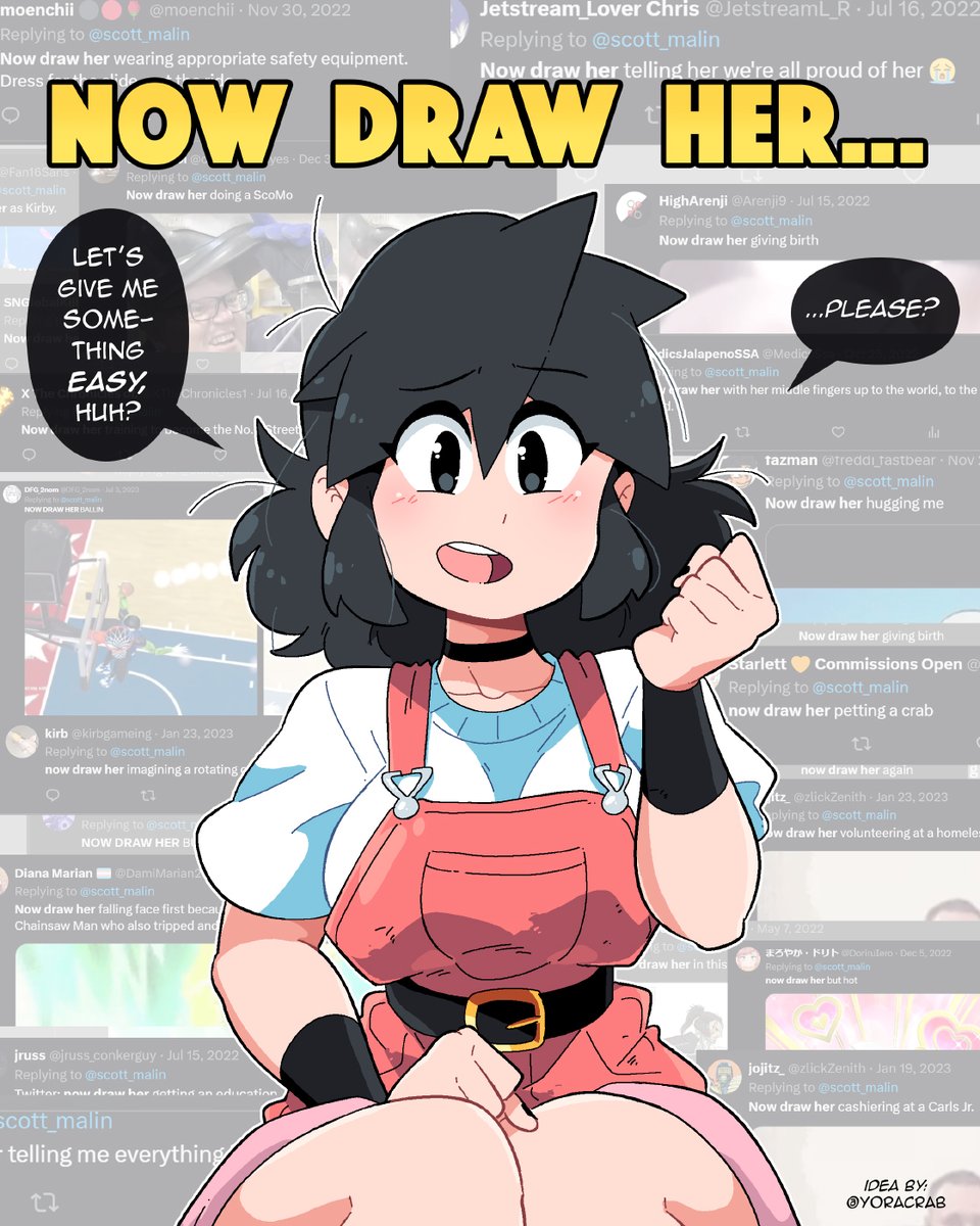 'draw her' GAME REPLY with a 'now draw her...' and ill draw my favorite one