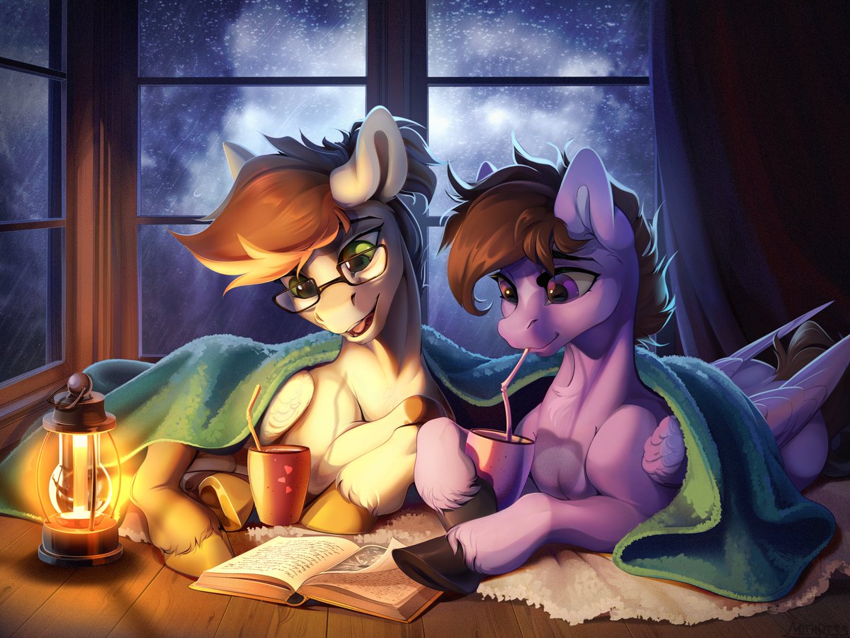 mithriss_arts's tweet photo. A well spent rainy evening☕️️
Comm for @AiloyArt and @luck_safe

#MLP #pony https://t.co/4nDjMaxU2V