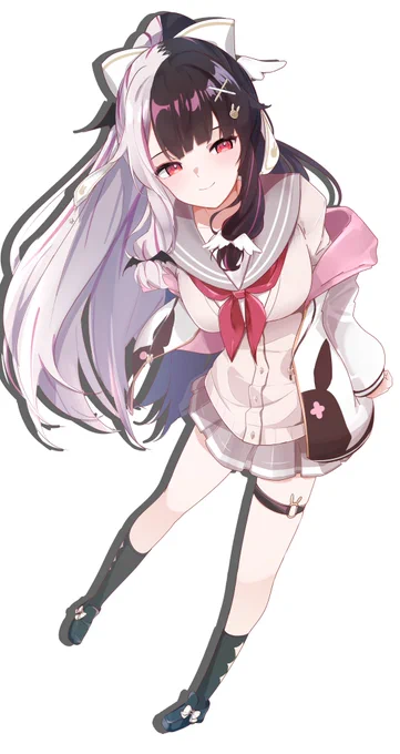 夜見さんおめでとうやね(過去絵だけど全身あげてなかったので#れなの鳥っくあーと 