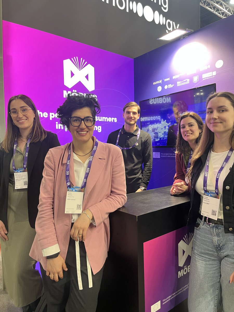 DenInstitute's tweet photo. 📢 Our researchers are happy to be at the final even of the @mobius_europe at #MWC2024 in #Barcelona!
👉 Come to the #MobiusProject booth at #4YFN to test our applications &amp; stay tuned for our panel tomorrow! https://t.co/bg9adHbAlc