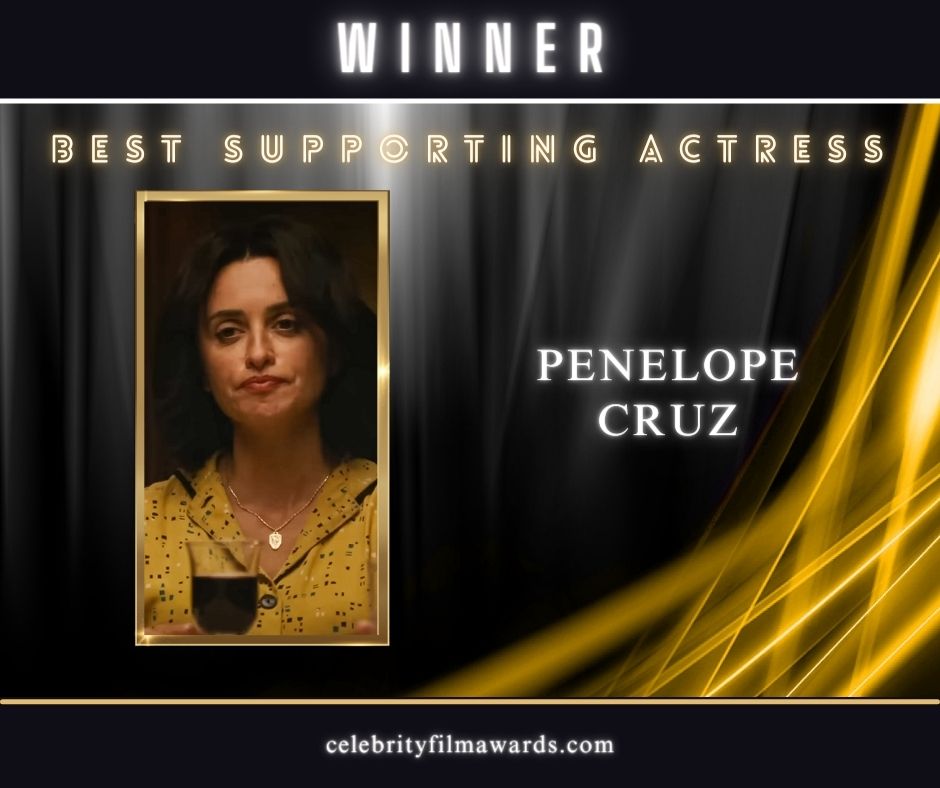 CFACelebrity's tweet photo. 2024 CFA Winner for Best Supporting Actress
@penelopecruzorg 
https://t.co/YEv8Uq9hpF https://t.co/hOgCxRtiUN