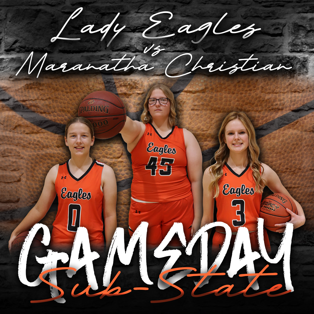 Sub State Game 1
Uniontown Lady Eagles
🆚 Maranatha Christian
📌 Maranatha Christian, Shawnee
⌚️ 6:00