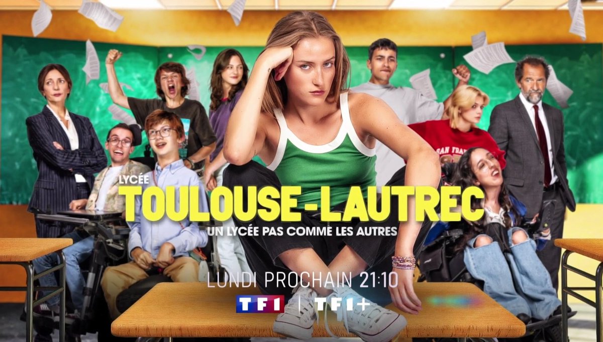 Lundi prochain à 21h10 sur @TF1, le #LycéeToulouseLautrec rouvre ses portes ! avec @stephdegroodt, @Valeriekarsenti, #AureAtika et #ChineThybaud.