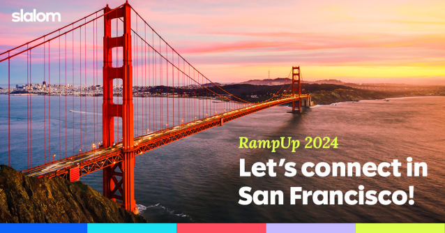 RioLongacre's tweet image. Reposting this: Heading to San Francisco for #RampUp this week? I hope to see you there. Please DM me so we can connect at the conference! #ImWithSlalom dy.si/ZdR1hM2