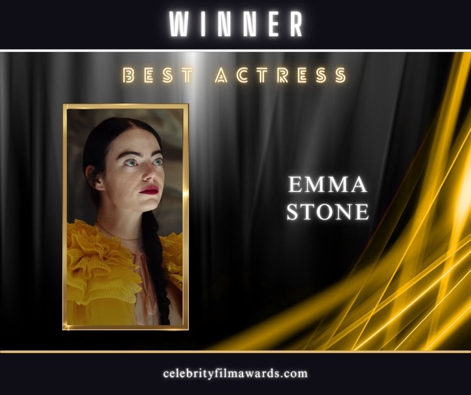 CFACelebrity's tweet photo. 2024 CFA Winner for Best Actress 
#emmastone 
https://t.co/YEv8Uq9hpF https://t.co/cWJqLSorPr