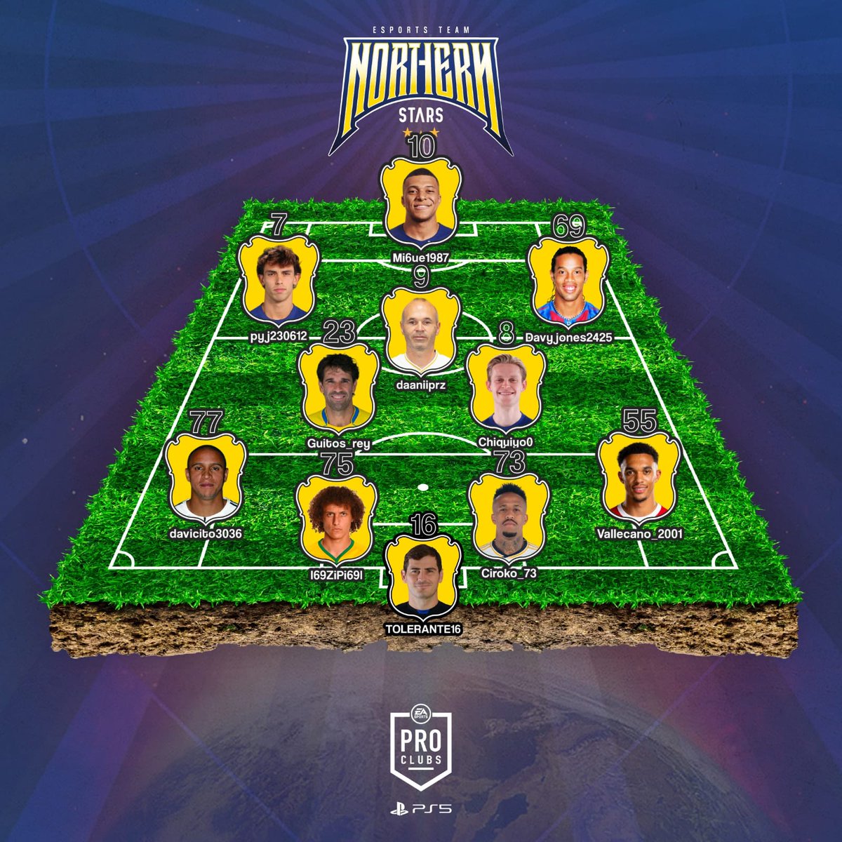 11 de ésta noche , en dónde intentaremos seguir puliendo detalles para llegar al máximo al inicio de temporada . ¡Vamos Northern! 💙💛