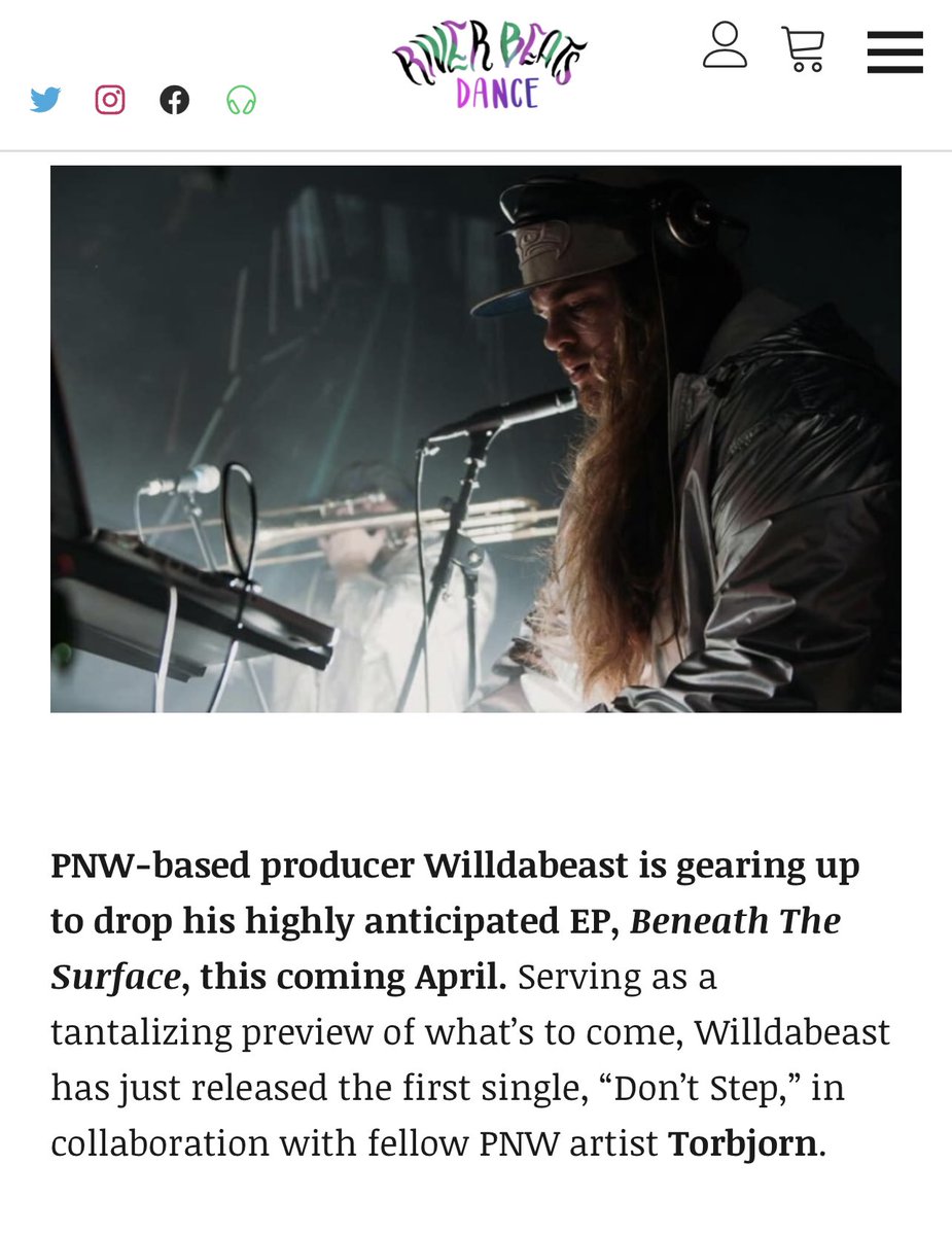 BeatsByTor's tweet image. Thanks so much to our friends at @RiverBeatsDance for covering the release of @illdabeast and my new song “Don’t Step,” out now on @MutiMusic! Peep the ⛓️ below in the 💬 to read the article and hear the new song! 🔊 ✌🏼