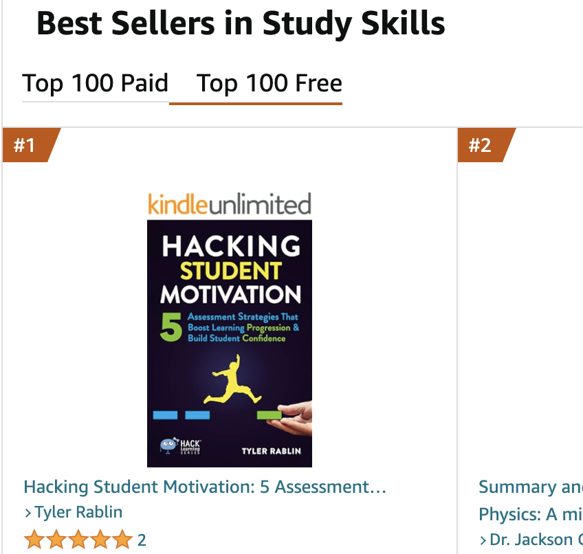 markbarnes19's tweet image. Times 10 Publications officially launched #HackLearning book 37 today. It's already #1 in 3 #Kindle categories. Get it free during today's launch special, and start Hacking Student Motivation now. amazon.com/Hacking-Studen…
