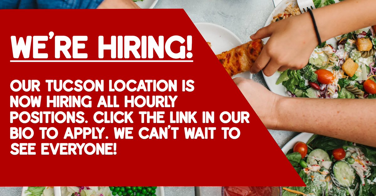 souplantation's tweet image. We're baaaaaack! 

We missed everyone so much! Please follow our new @sweettomatoes account as all updates will be posted there moving forward! 

If you're local to the Tucson area and would like to join our team, click the link in our bio to apply!