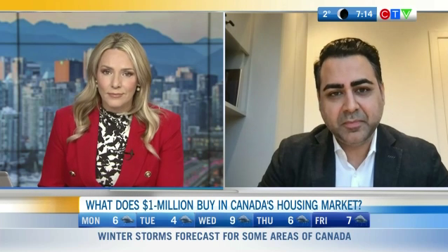 CTVYMVancouver's tweet photo. On CTV Morning Live, @adildinani of @Royal_LePage explains what $1 million can buy in Canada's housing market in 2024 🏡👀

https://t.co/afD76V1E8o https://t.co/dn748mbKMA