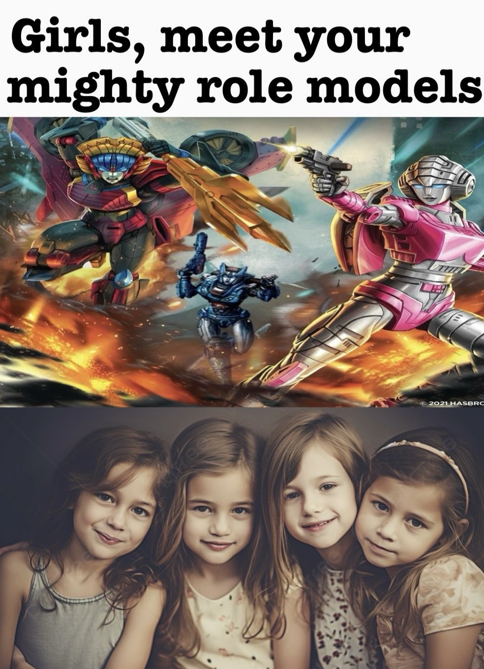 Transformers best sale little girl
